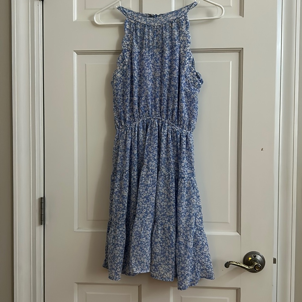 Monteau Blue Floral Dress Size XS